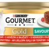 GOURMET GOLD Savoury Cake s hovädzím a rajčinou konzervy pre mačky 12x85g Gourmet www.bohre.sk