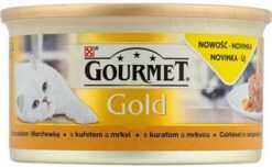 GOURMET GOLD Savoury Cake s kuraťom a mrkvou konzervy pre mačky 12 x 85g Gourmet www.bohre.sk