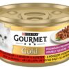 GOURMET GOLD cat hovädzie & kura kúsky šťava konzervy pre mačky 12x85g Gourmet www.bohre.sk
