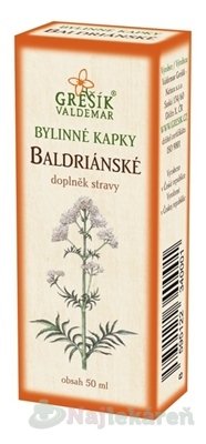 GREŠÍK BYLINNÉ KVAPKY BALDERIÁNSKE Grešík www.bohre.sk