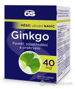 GS Ginkgo 40 mg tabliet 90+30 Green Swan www.bohre.sk