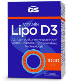 GS Vitamín Lipo D3 1000 IU Darček 60+10 navyše (70cps) Green Swan www.bohre.sk