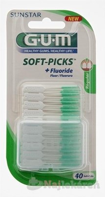 GUM Soft-Picks Regular 40 ks Gum www.bohre.sk