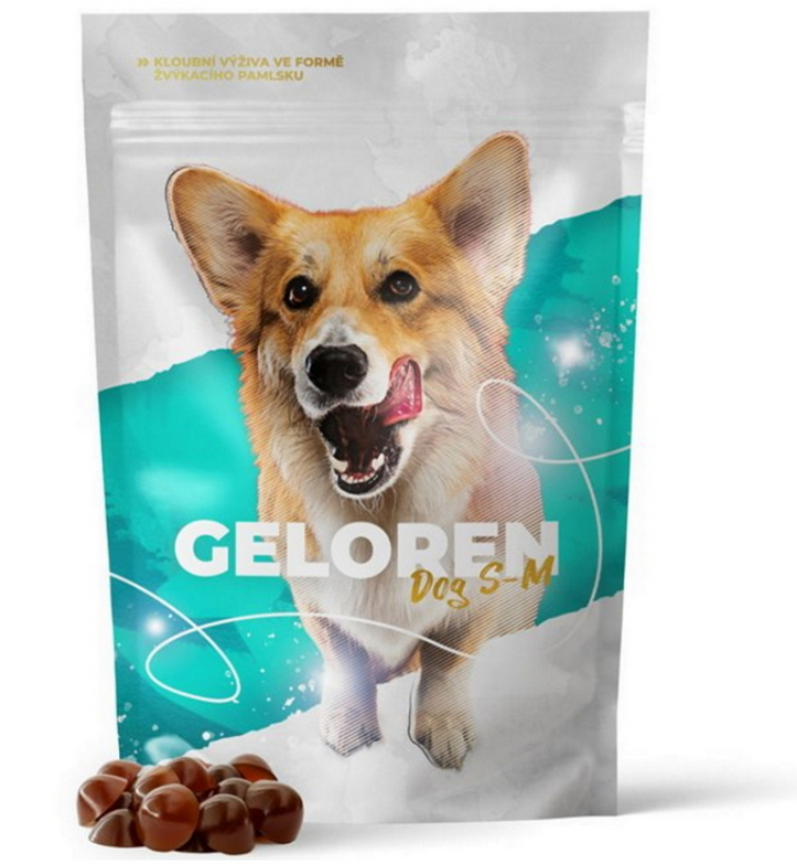 Geloren DOG S–M žuvacie želatínové tablety pre psy 180g (60ks) Geloren www.bohre.sk