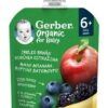 Gerber Organic vrecko jablko banán borůvka a ostružina 90 g GERBER www.bohre.sk