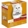 Gourmet hovädzie / morka s kačicou / losos s kuraťom / kurča s pečeňou v šťave 8 x 85 g Gourmet www.bohre.sk