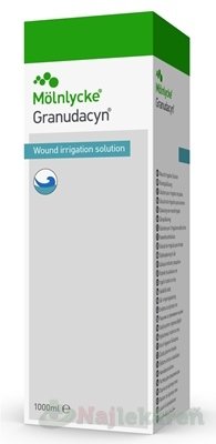 Granudacyn, oplachový roztok na rany, 1000 ml Granudacyn www.bohre.sk