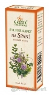 Grešík Bylinné kvapky na spanie 50 ml Grešík www.bohre.sk