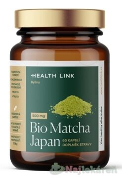 HEALTH LINK BIO Matcha Japan 500mg 60 kapsúl Health Link www.bohre.sk