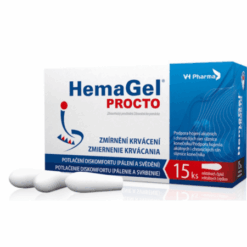 HEMAGEL Procto rektálny čapík 15 ks HemaGel www.bohre.sk