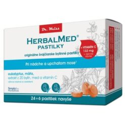 HERBALMED Pastilky pri nádche 24 + 6 kusov ZADARMO Herbalmed www.bohre.sk