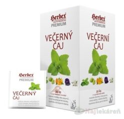 HERBEX Premium VEČERNÝ ČAJ bylinná zmes, čaj 20x1,5g Herbex www.bohre.sk