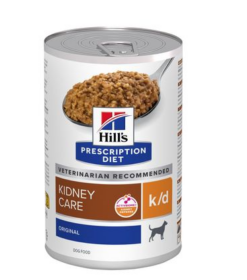 HILLS Diet Canine k/d konzerva pre psy na podporu funkcie obličiek 350g Hills www.bohre.sk