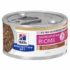 HILLS Diet Feline GI BIOME STRESS  s kuraťom a zeleninou Stew konzerva pre mačky 82g Hills www.bohre.sk