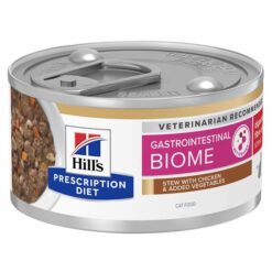 HILLS Diet Feline GI BIOME STRESS  s kuraťom a zeleninou Stew konzerva pre mačky 82g Hills www.bohre.sk