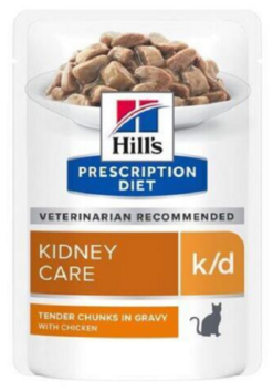 HILLS Diet Feline k/d Chicken kapsičky pre mačky 12x85g Hills www.bohre.sk