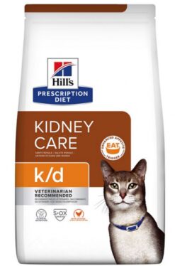 HILLS Diet Feline k/d Dry granule pre mačky 1,5kg Hills www.bohre.sk