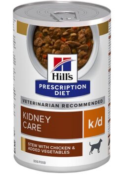 HILLS PD Canine Stew k/d Chicken & Vegetable KONZERVA 354g Hills www.bohre.sk