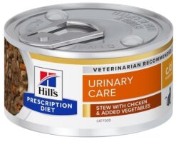 HILLS PD Feline Stew c/d Multicare s kuraťom a zeleninou, konzerva pre mačky 82g Hills www.bohre.sk