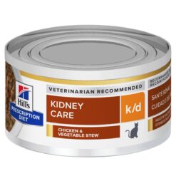 HILLS PD Feline Stew k/d kura a zelenina konzerva pre mačky 82g Hills www.bohre.sk