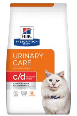 HILLS PD Feline c/d Urinary Stress Chicken Dry granule pre mačky 1,5kg Hills www.bohre.sk