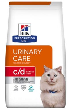 HILLS PD Feline c/d Urinary Stress morská ryba granule pre mačky 1,5kg Hills www.bohre.sk