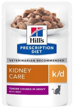 HILLS PD Feline k/d Beef kapsičky pre mačky 12x85g Hills www.bohre.sk