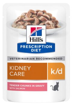 HILLS PD Feline k/d KAPSIČKA Salmon pre mačky 12x85g Hills www.bohre.sk