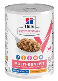 HILLS VE Canine Multi benefit Senior health Chicken konzerva pre psy 363g Hills www.bohre.sk
