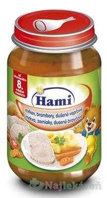 Hami príkrm zelenina s duseným bravčovým 200g HAMI www.bohre.sk