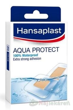 Hansaplast AQUA PROTECT vodeodolná náplasť, stripy 20ks Hansaplast www.bohre.sk