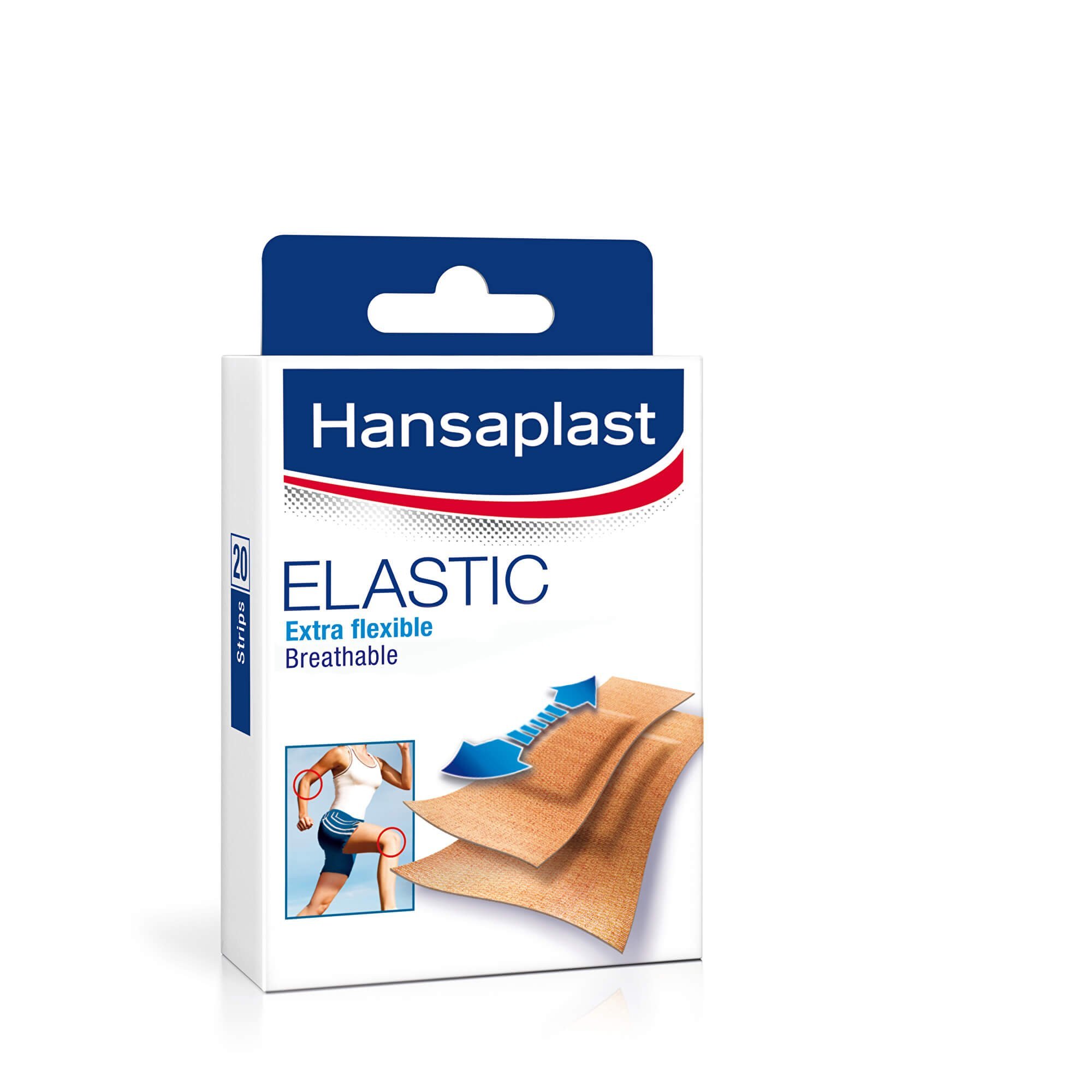 Hansaplast ELASTIC Extra flexible náplasť, stripy 20ks Hansaplast www.bohre.sk