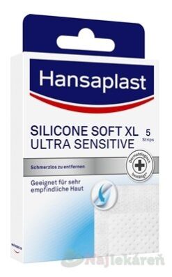 Hansaplast SILICONE SOFT XL ULTRA SENSITIVE náplasť 5ks Hansaplast www.bohre.sk