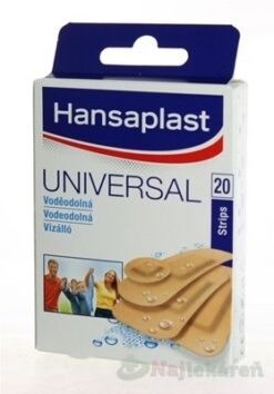 Hansaplast Universal Water resistant vodeodolná náplasť 20ks Hansaplast www.bohre.sk