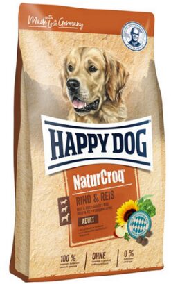 Happy Dog PREMIUM - NaturCroq - hovädzie a ryža granule pre psy 15kg Happy Dog www.bohre.sk