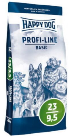 Happy Dog PROFI-LINE 23/9,5 Basic granule pre pracovné psy 20kg Happy Dog www.bohre.sk