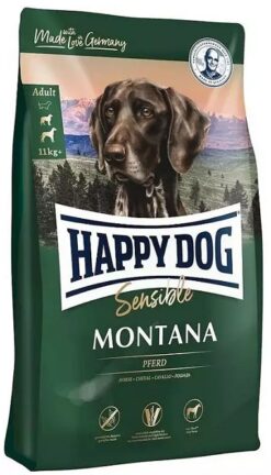 Happy Dog SUPER PREMIUM - Supreme SENSIBLE - Montana konské mäso granule pre psy 10kg Happy Dog www.bohre.sk