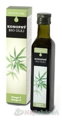 Health Link KONOPNÝ OLEJ BIO  250 ml Health Link www.bohre.sk