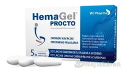 HemaGel PROCTO rektalné čapíky 5 kusov Vh pharma a.s. www.bohre.sk
