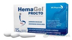 HemaGel Procto rektální čípky 15 ks Vh pharma a.s. www.bohre.sk