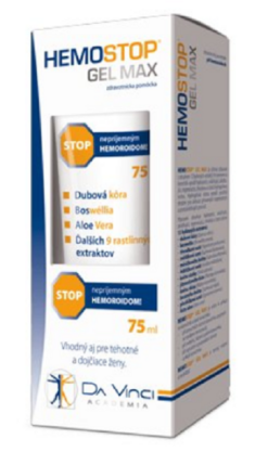 HemoStop gél MAX na hemoroidy 75ml Simply You www.bohre.sk