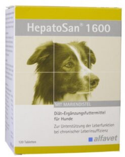 HepatoSan 1600mg na podporu funkcie pečene pre psy 32tbl Alfavet www.bohre.sk