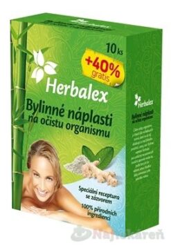 Herbalex bylinné náplasti na očistu organizmu 14 ks Herbalex www.bohre.sk