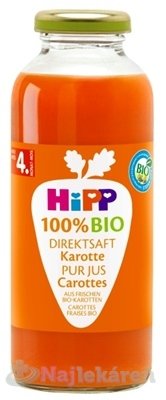 HiPP 100 % BIO Karotková šťava 330ml HIPP www.bohre.sk