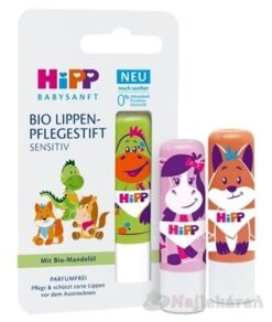 HiPP BabySANFT Balzam na pery pre deti, 4,8g HIPP www.bohre.sk