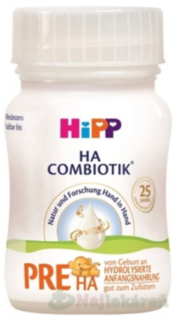 HiPP PRE HA COMBIOTIK tekutá počiatočná dojčenská výživa 24x90ml Hipp Slovakia www.bohre.sk