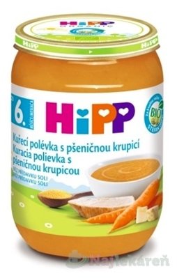 HiPP Polievka BIO Kuracia s pšeničnou krupicou HIPP www.bohre.sk