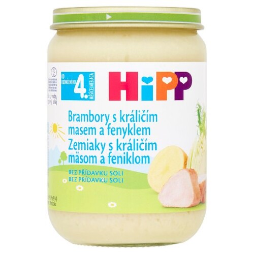 HiPP Príkrm zemiaky s králičím mäsom a feniklom 190 g HiPP www.bohre.sk