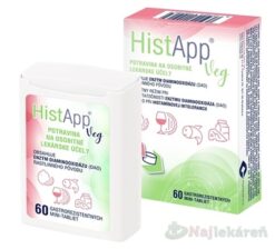 HistApp VEG  na diétny režim,  pri histamínovej intolerancii 60 tabliet DR Healthcare www.bohre.sk