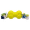 Hračka Dog Fantasy STRONG FOAMED kosť guma s povrazom 8,8cm DOG FANTASY www.bohre.sk
